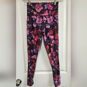 Athleta Pink and Purple Leggings Vibrant Stretchy Bottoms